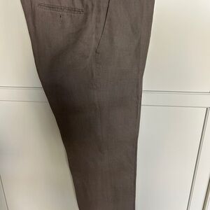John Varvatos Taupe Linen Trousers Sz 33x32